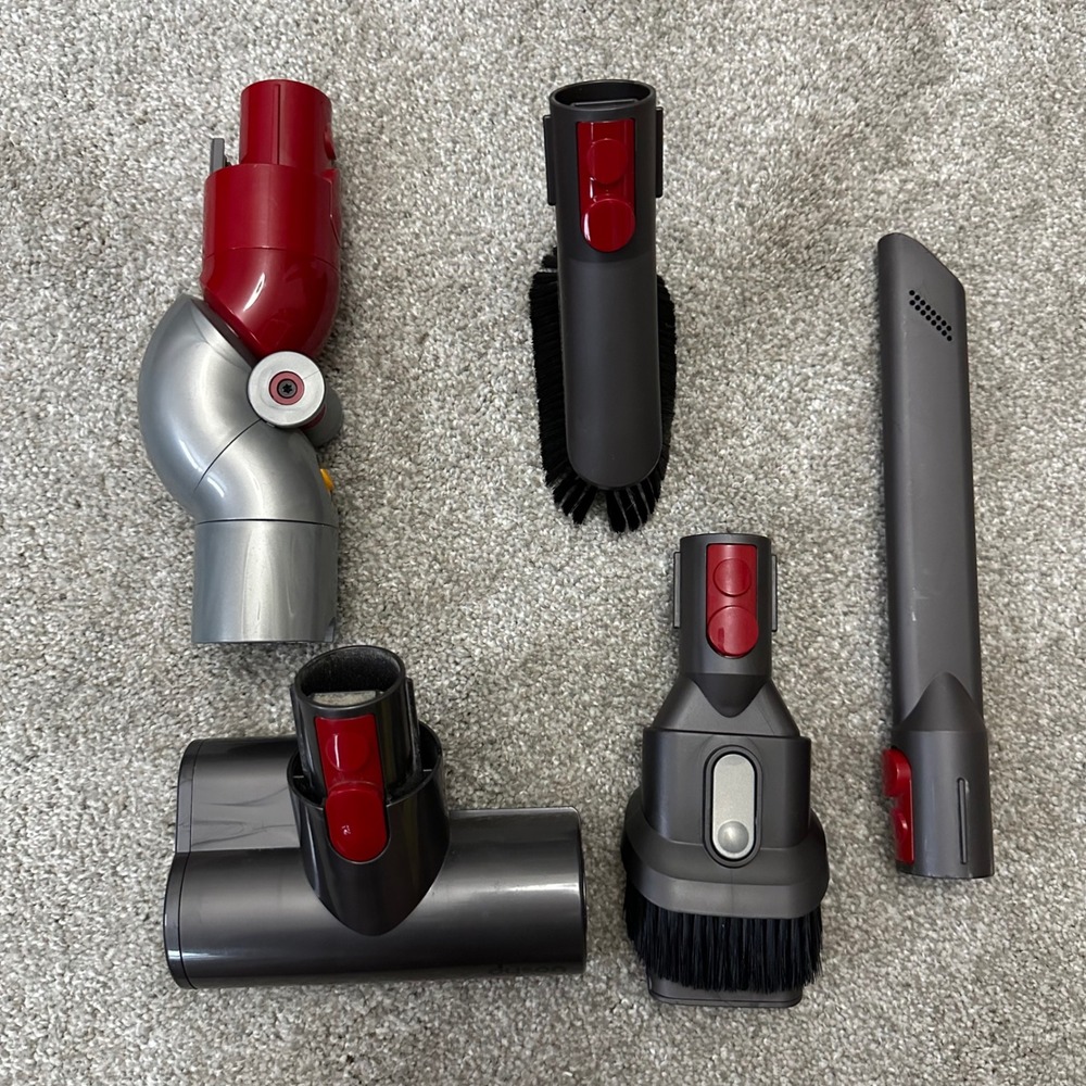 Dyson OEM Vacuum Attachments Set 5pc Grey Red V7 V8 V10 V11 V15 Quick Release